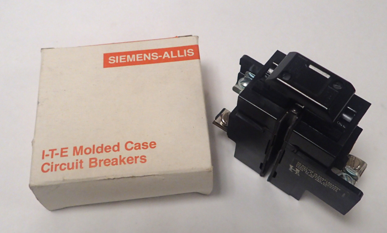 Siemens-Allis I-T-E P215 15A 2 Pole 1 Phase Circuit Breaker Vintage Pushmatic NEW