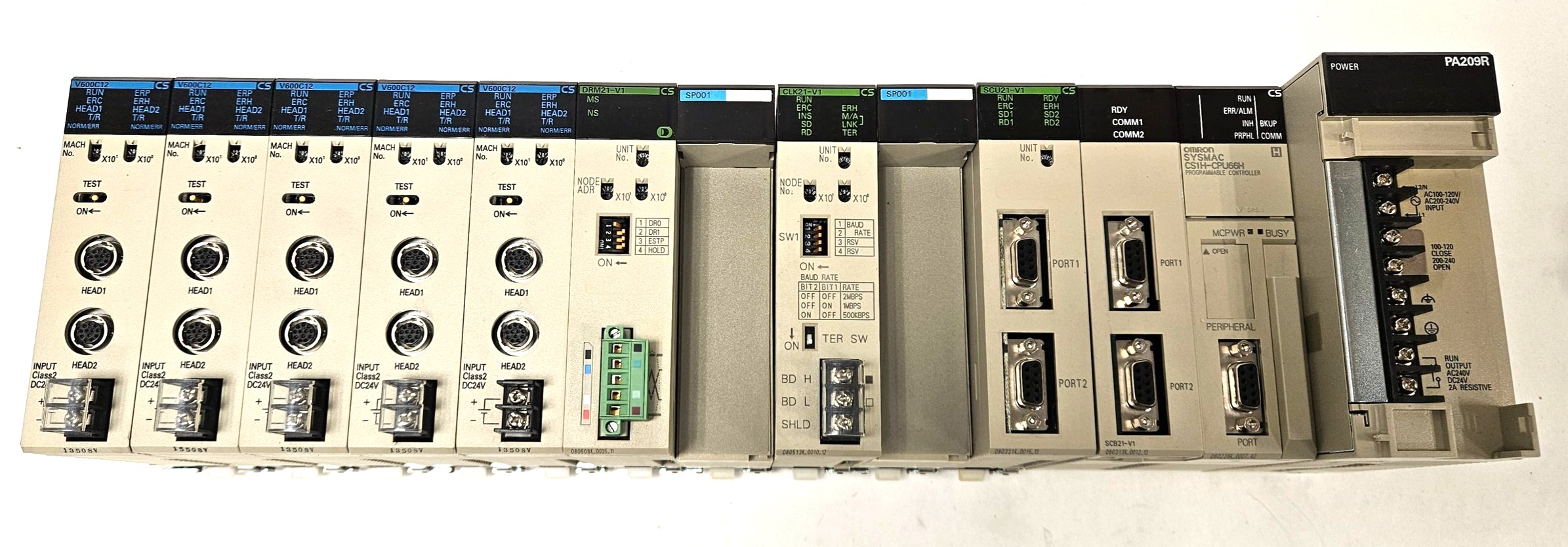 Omron SYSMAC CS1H-CPU56H Programmable Controller System + Modules!