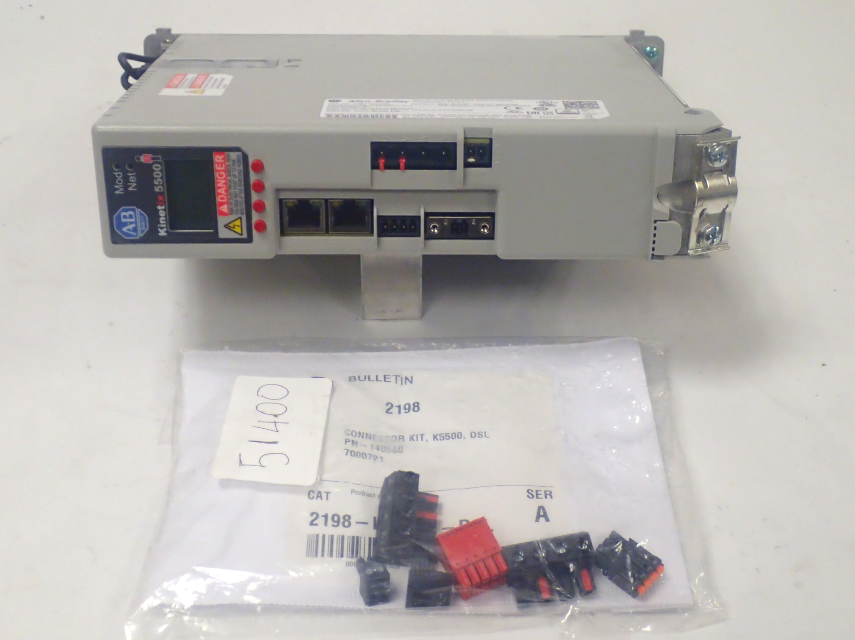 ALLEN-BRADLEY 2198-H040-ERS KINETIX 5500 ETHERNET/IP SERVO DRIVE 8.3KW 480V