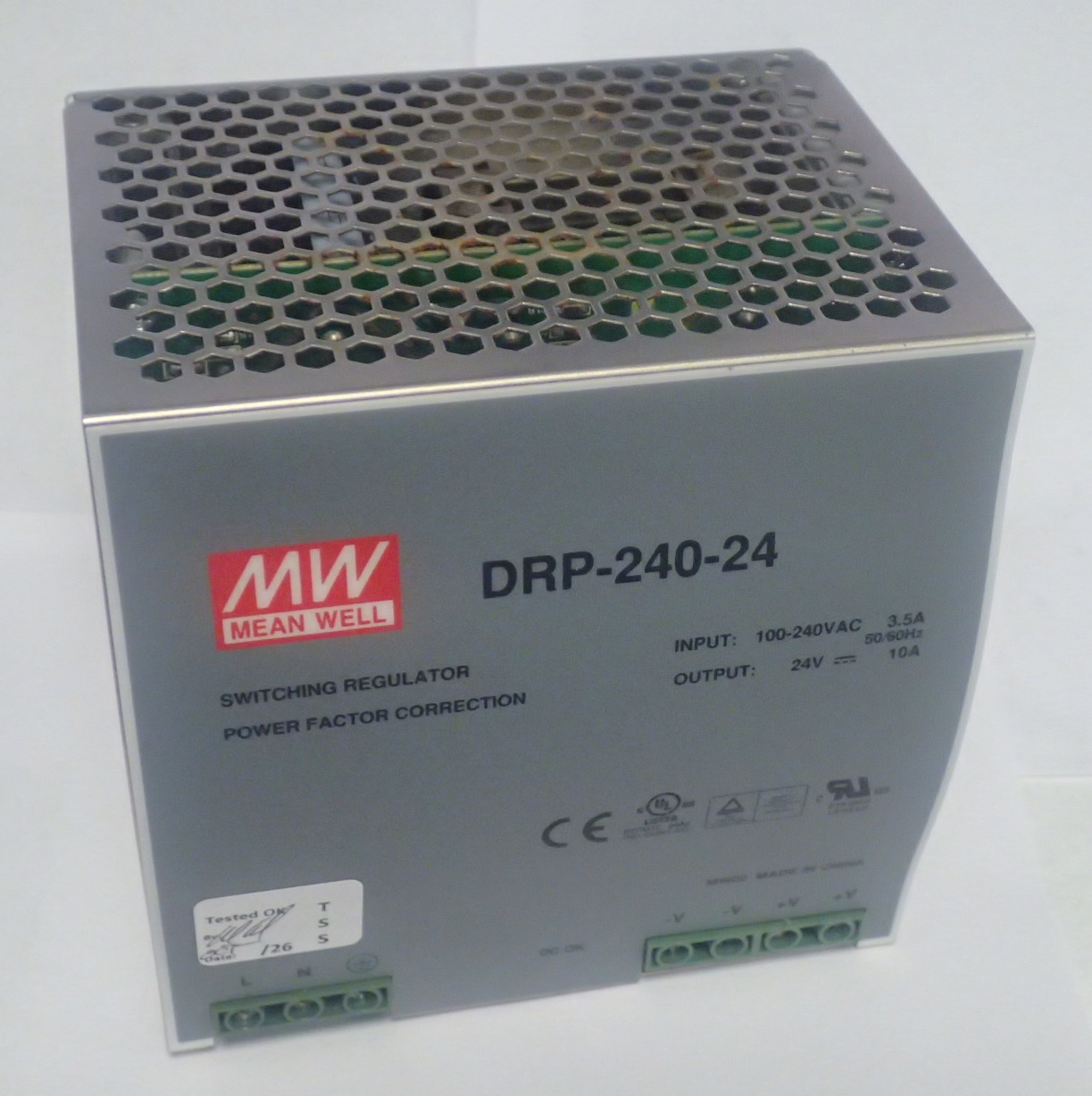 MEAN WELL DRP-240-24 Industrial DIN-rail mounted AC-to-DC switching power supply