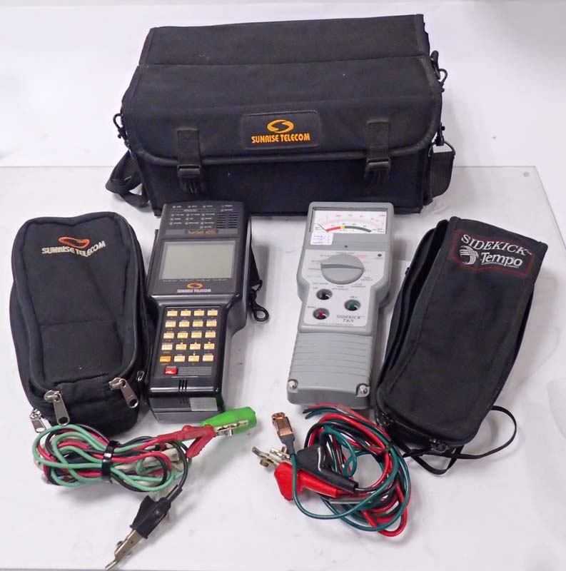 Sunrise Telecom Sunset xDSL Portable Test Set & Sidekick T and N Testing and Working