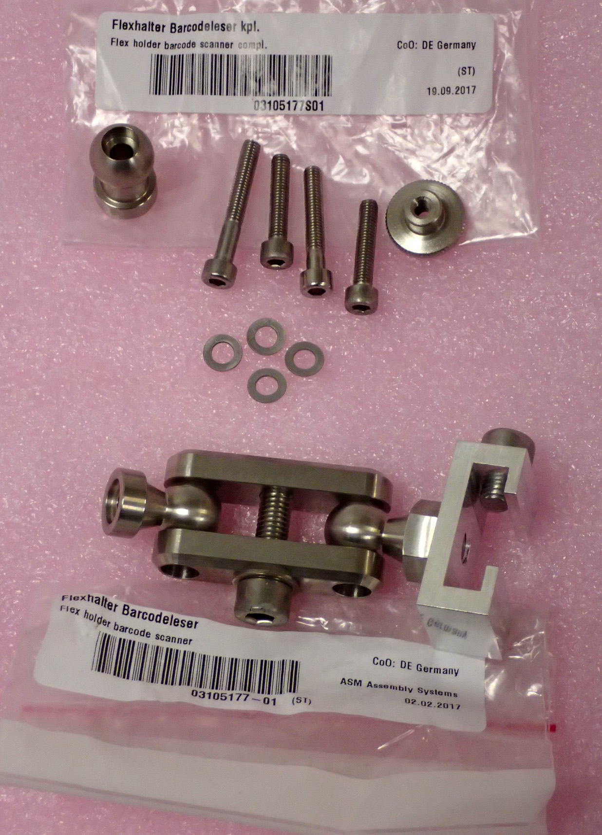 ASM SIPLACE 03105177S01 Flex Holder for Barcode Scanner NOS!