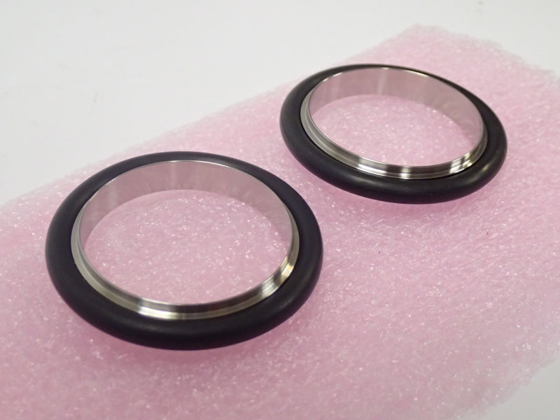 NW40 Stainless Steel Centering With Viton O-Ring Lot of 2 NW40SRV