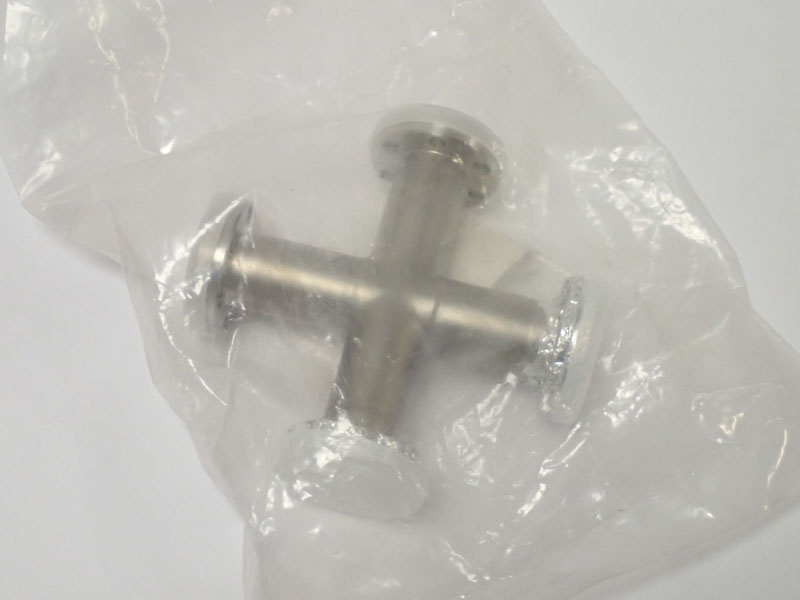 4 Way Cross- CF 1 1/3'' 304 Stainless Steel- F034C4 CF16 Conflat