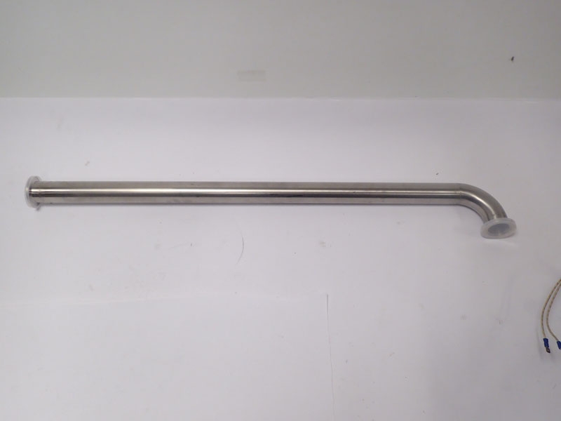 MBraun KF 40 Compatible Pipe With Elbow Helium Leak 1x10^-6 75cm Long