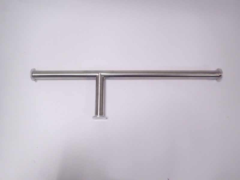 MBraun KF40 Compatible Pipe Tee Helium Leak 1x10^-6 OAL=80cmm Long