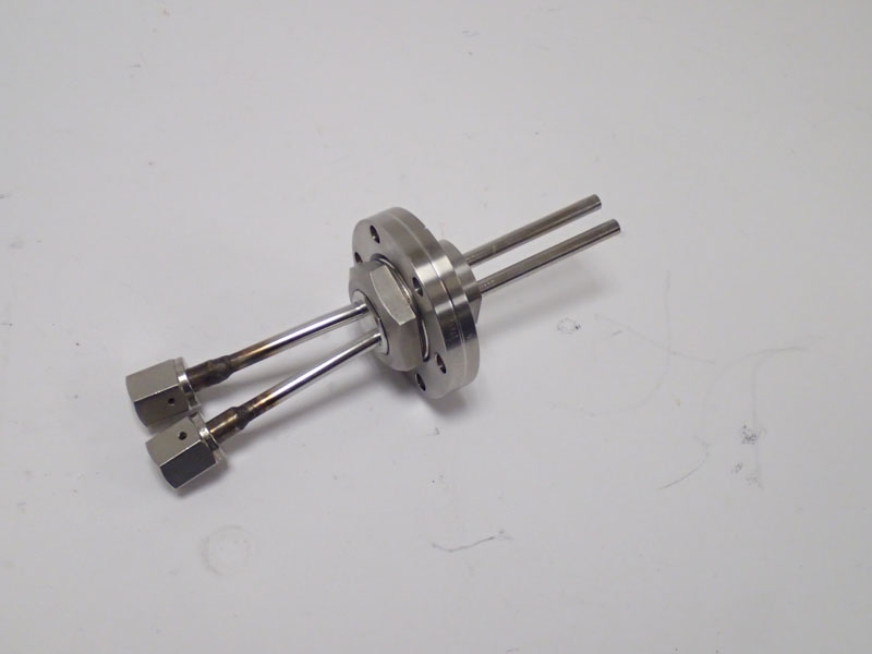 Huntington Labs Conflat Flange OD 70MM 6 Holes With 2 Injection Ports