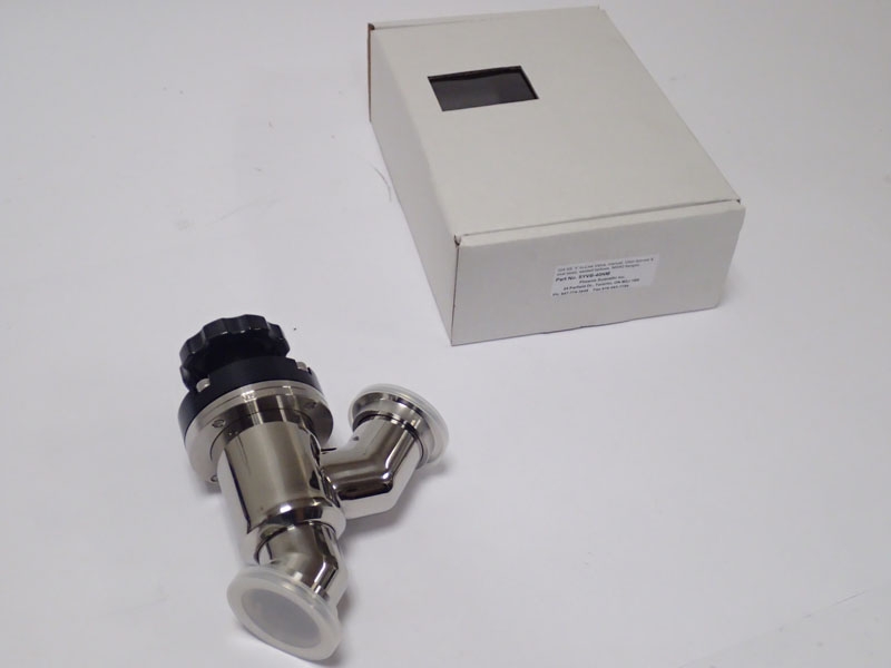 304 Stainless Steel 'Y' In Line Valve, Viton Bonnet & Seat Seals, NW40 Flanges SYVB-40NM New Open Box