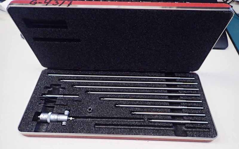 Starrett No 124 Solid-Rod Inside Micrometer Set 13 Piece set