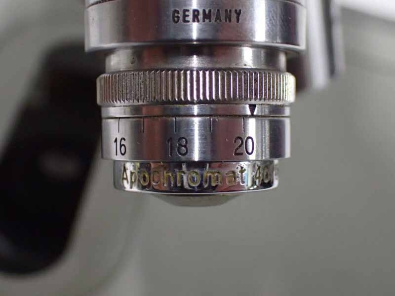 Carl Zeiss Jena 1Q Binocular Microscope DDR Apochromat 40/0,95 160/0,17 Objective