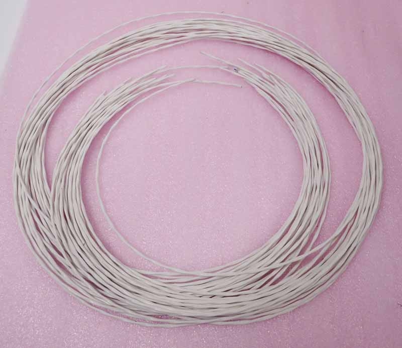 Shielded Silver Plated Teflon 2 Wire Twist- Lot of 20 6 Ft length.
