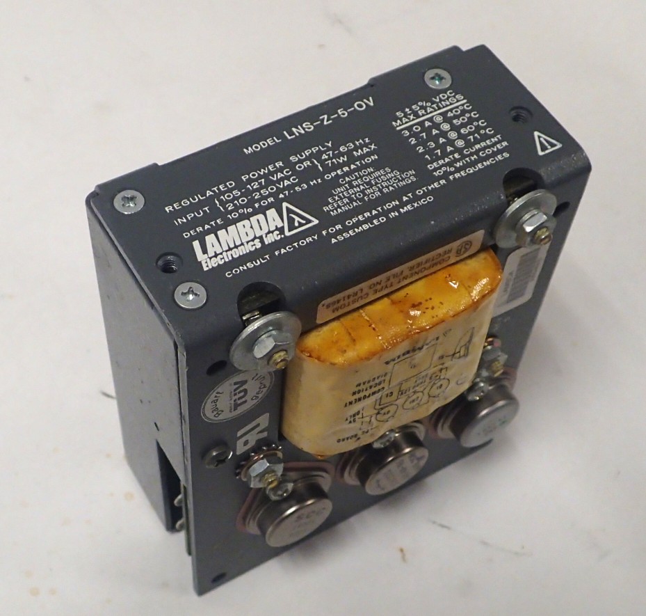 Lambda Electronics LNS-Z-5-OV Input: 105/250 Vac Out: 5 Vdc Linear Power Supply