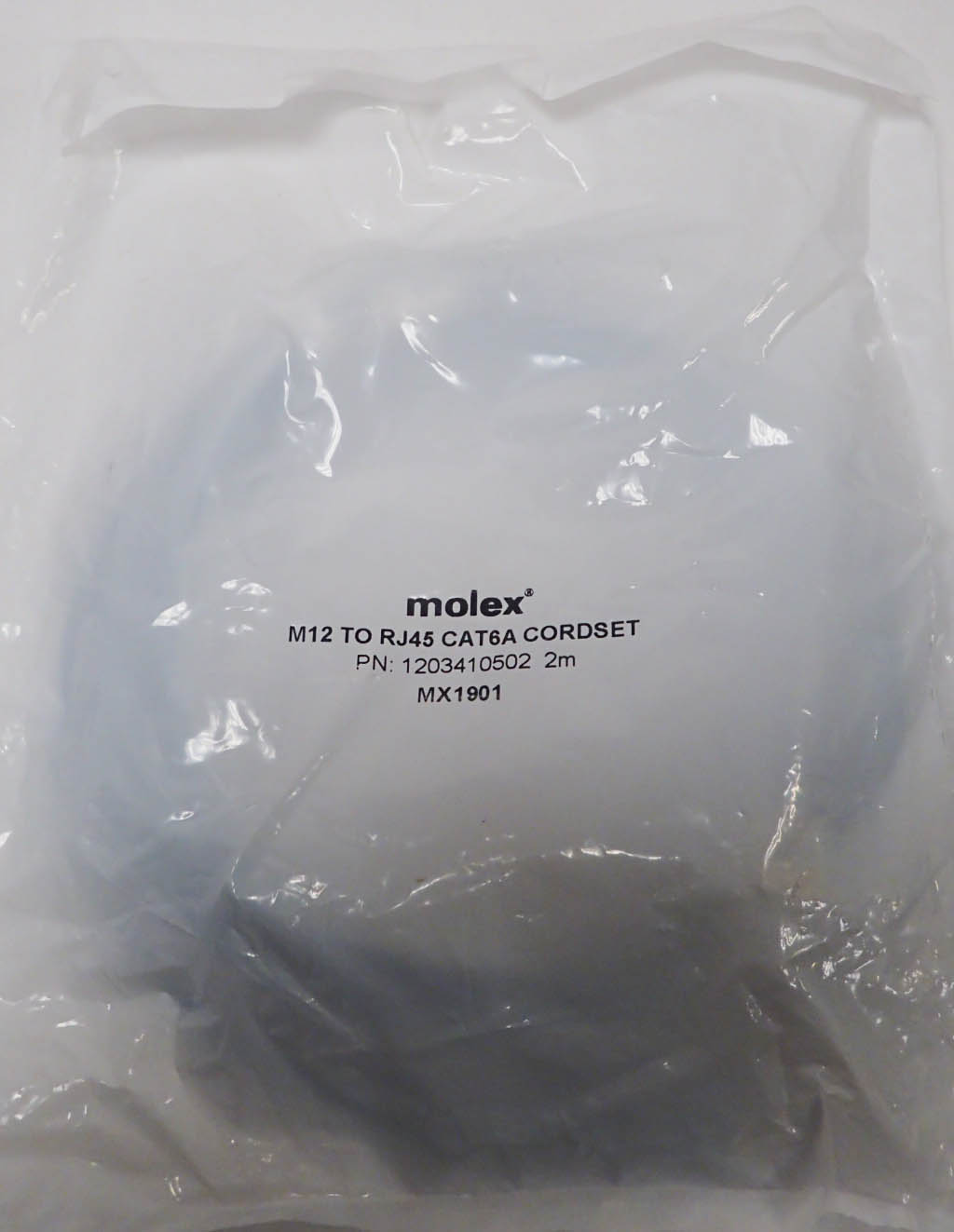 MOLEX 1203410502 M12 TO RJ45 CAT6A CORDSET NEW