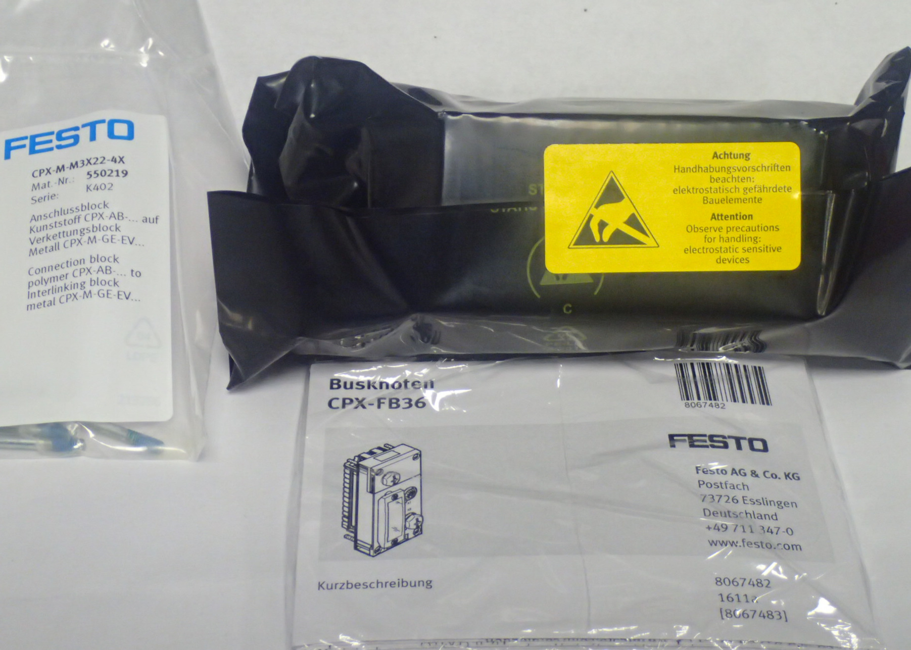 Festo CPX-FB36 CPX bus node (fieldbus interface) NEW in origional package un-opened