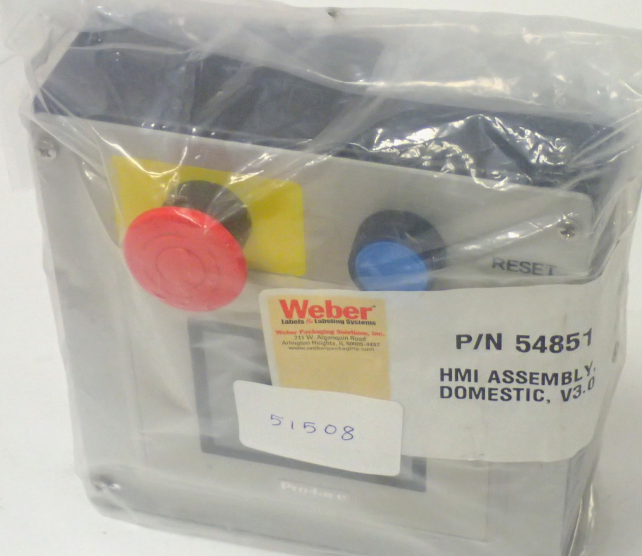 WEBER MODEL 5300 HMI CONTROLLER ASSEMBLY P/N 54851 NEW IN OEM PACKAGING