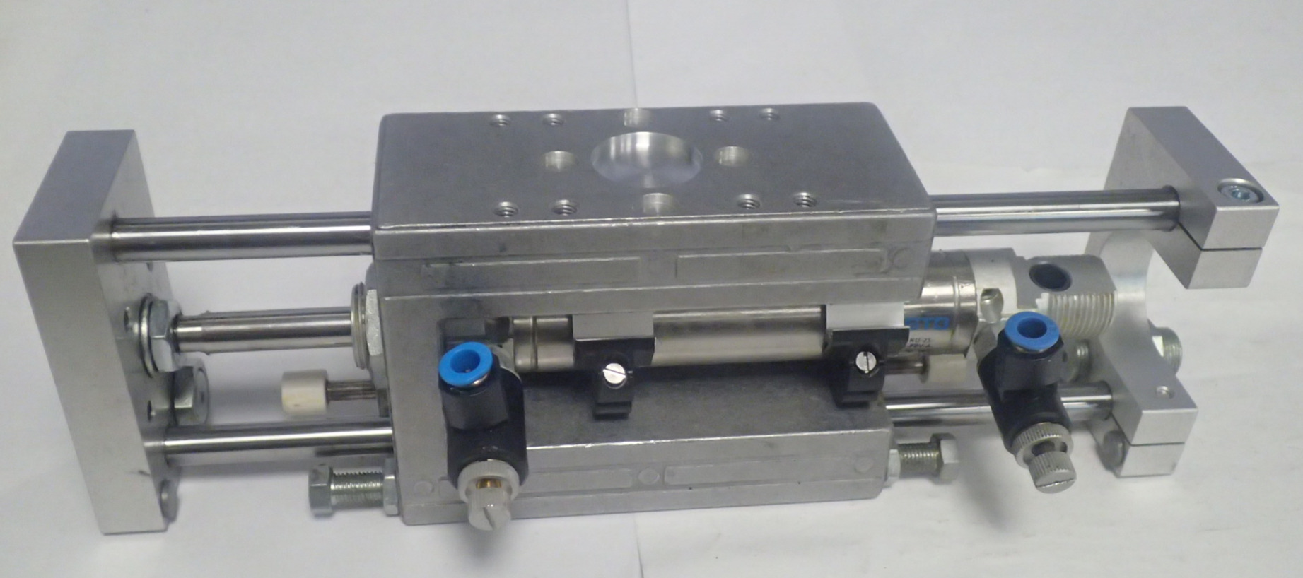 Festo SLE-25-75-KF-A-G-CV-CH-PV-PH pneumatic linear slide/unit. Festo DSNU-25-75-PPV-A