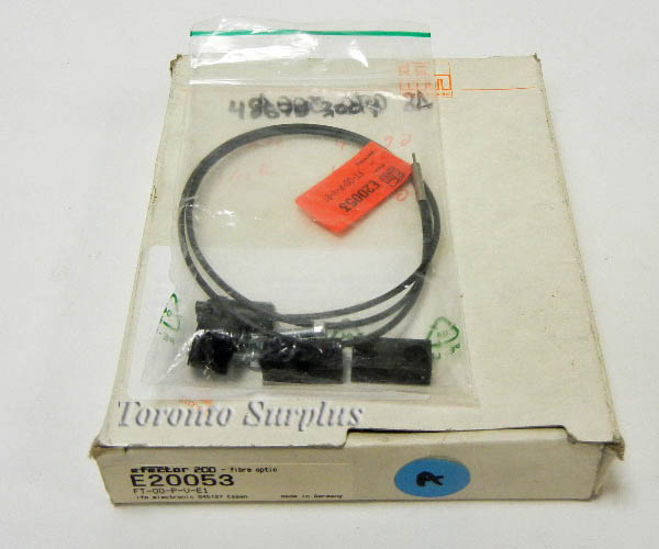 IFM E20053 FT-00-P-V-R-E1 / FT00PVRE1, Diffuse Reflection Fibre Optic Sensing Head , BNIB / NOS