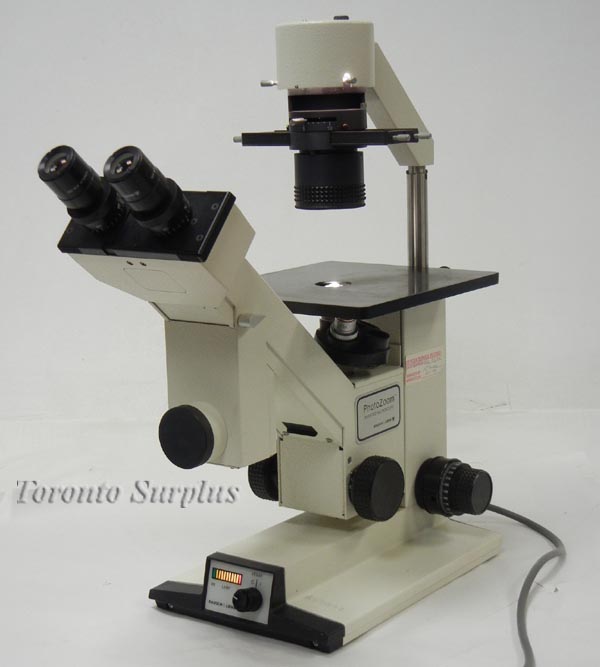 Bausch & Lomb Phase Contrast PhotoZoom Inverted Microscope Illuminated, Eye Pieces, Objectives, Light Source