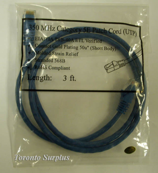 Category 5E Patch Cable BNIB / NOS RoHs Compliant