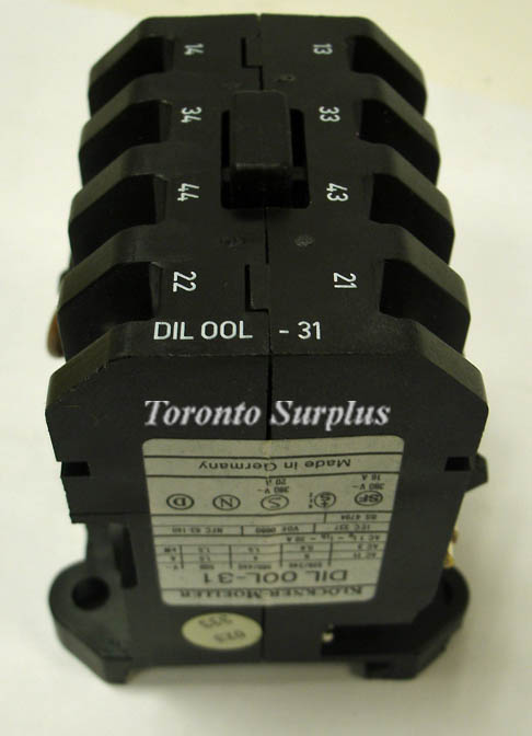 Klockner-Moeller DIL00l 31 / DIL00L31 Universal Contactor Relay / BINB / NOS