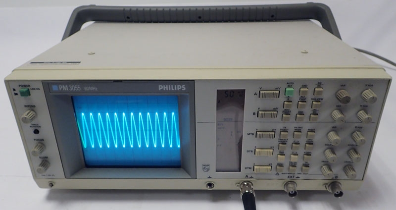 Philips PM3055 - 50 MHz Oscilloscope, Dual Timebase