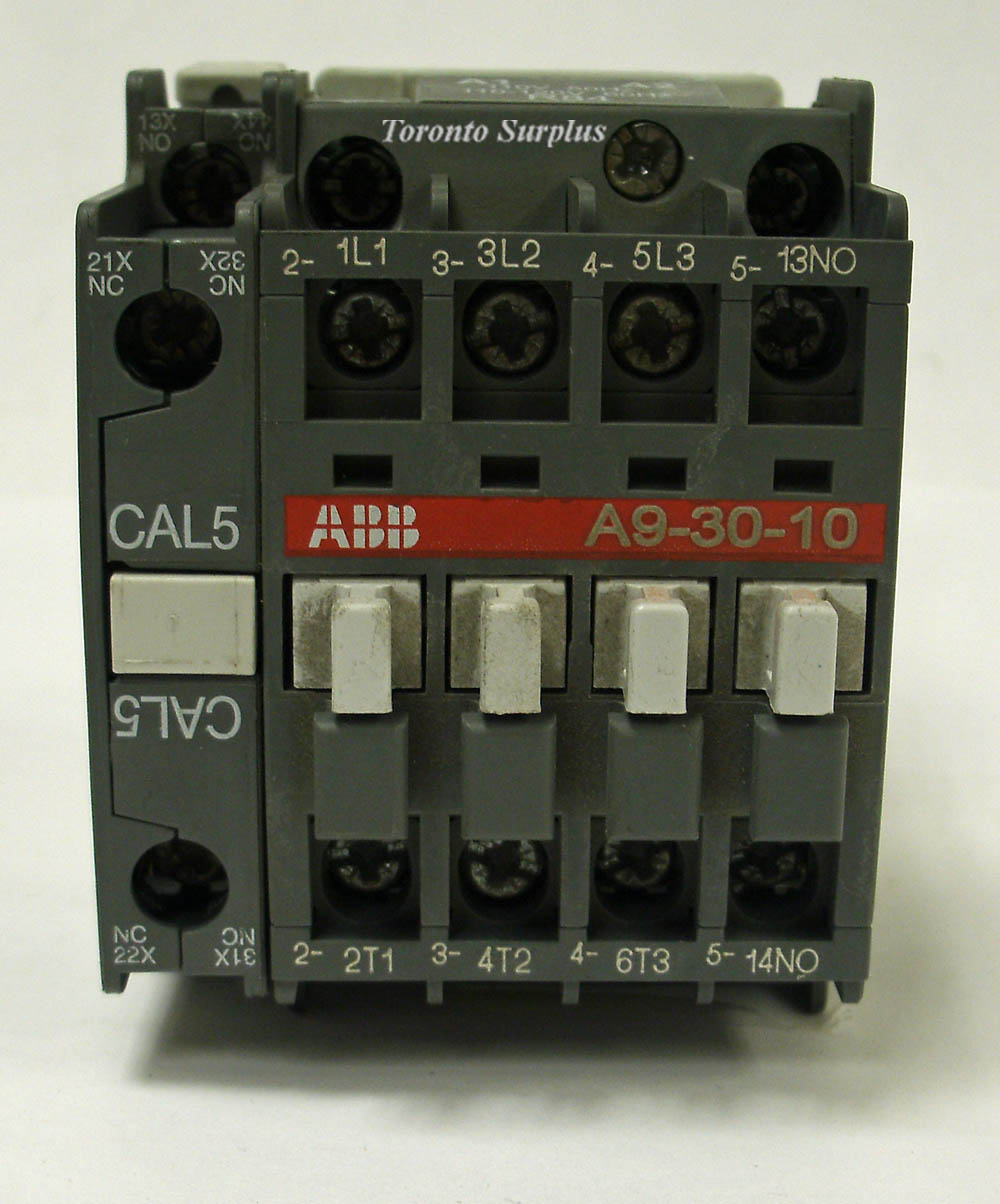 ABB A9 - 30 - 10 / A93010 Non Reversing Contactor with Cal 5 - 11, 110V - 50Hz, 110 - 120V - 60Hz