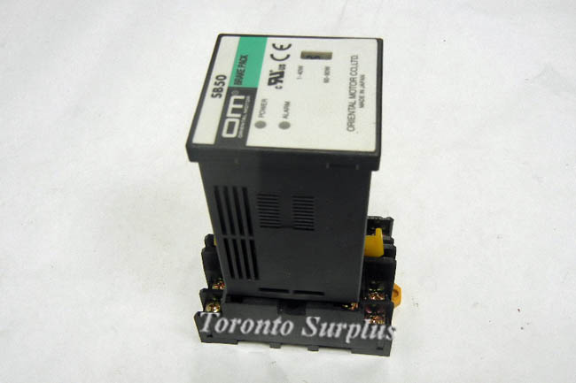 Oriental Motor SB50 Brake Pack 24V W/ Omron P2CF-11, 11 Pin Socket Relay