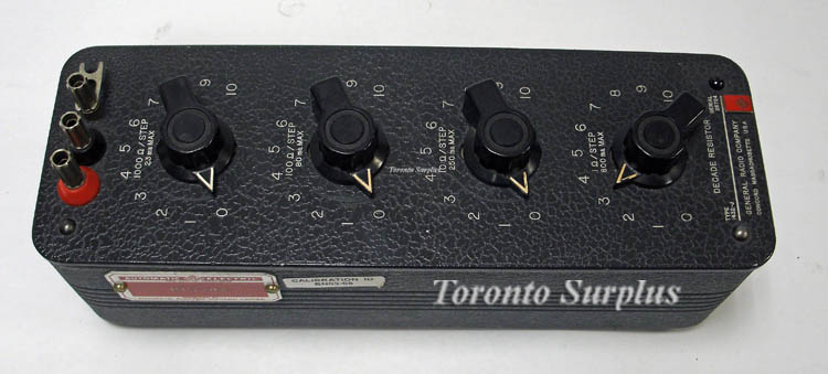 General Radio 1432-J / 1432J Decade Resistor 11,110 ohms Over 4 Decades, 1 ohm Steps