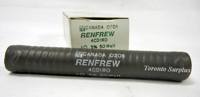 Resistor Wirewound, Renfrew 4CD1R0, 1 Ohm , 5% 50W Lot of 5