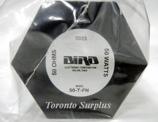 Bird 50-T-FN50 Watt, Convection-Cooled Dry Termination BNIB / NOS
