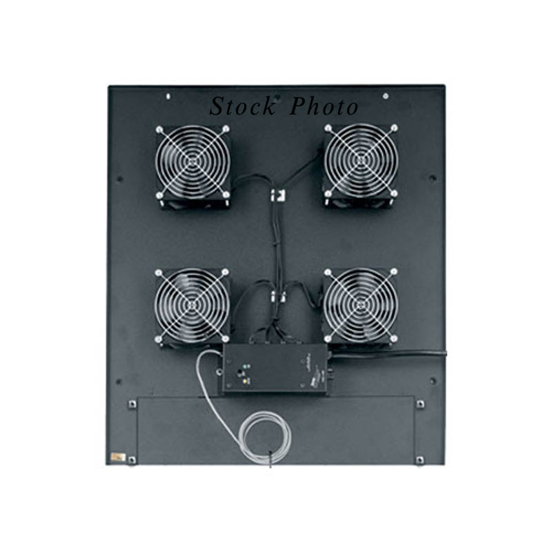 Middle Atlantic MW-4QFT-FC / MW4QFTFC, 220 CFM Integrated Thermal Management Fan Top with (4) 4-1/2" Fans and Controller, 120V, 60Hz, 1A, BNIB