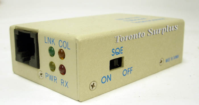 Ethernet 10BaseT Transceiver 10.2 - 15.75VDC