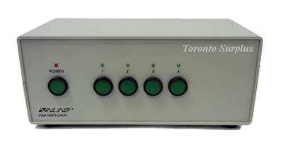 Inline IN3564 VGA Switcher 4-In 1-Out, Compatible with VGA, SVGA, XGA, XGA2, UXGA and Other Analog Video RGBHV Signals