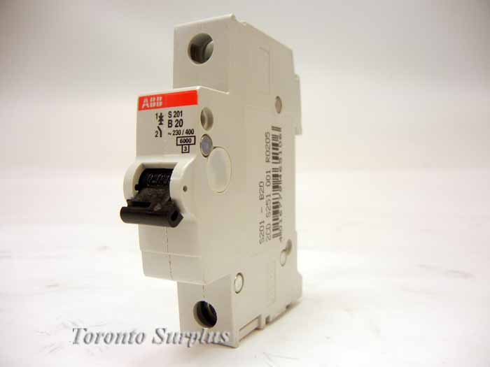 ABB S201-B20 Mini Circuit Breaker 1 Pole, 50/60Hz