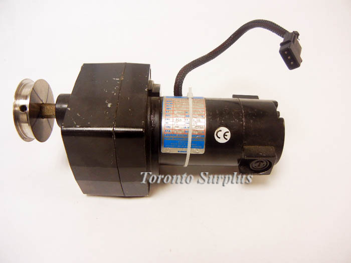 Leeson CM24D25NZ1A Permanent Magnet D.C. Gearmotor 130V, .35A