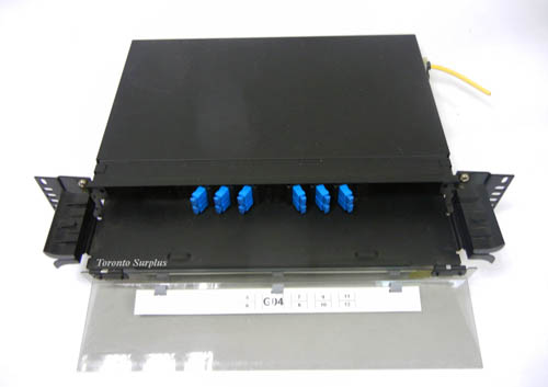 Panduit Opticom FMD1 Fiber Optic Drawer with FAP6 / FAP 6 Angled Fiber Adapter Panel and 6 x SC-SC Connectors
