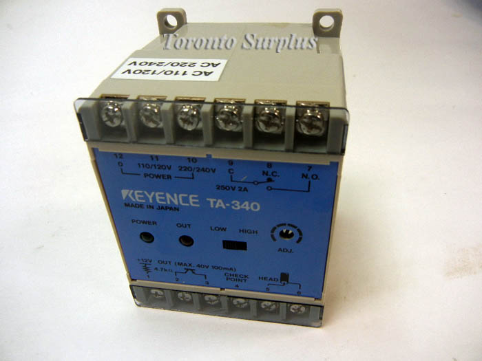 Keyence TA-340 / TA340 Metal Passage Confirmation Sensor 5VA