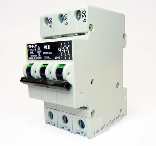 ETA 3 Phase Circuit Breaker 91G1632 16A 240/415V BRAND NEW / NOS