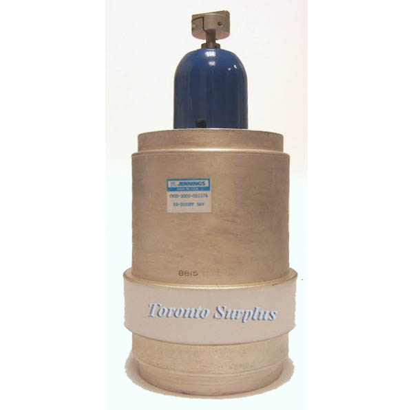 Jennings CVCD-3000-5D2376 / CVCD30005D2376 Vacuum Variable Capacitor, 50-3000pF, 5kV