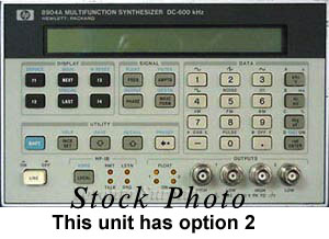 HP 8904A / Agilent 8904A Multifunction Synthesizer (DC-600kHz) OPT 1/4