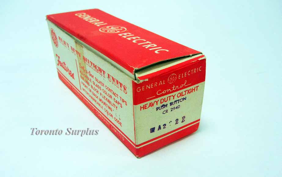 General Electric CR2940 WA202E Heavy Duty Oiltight Push Button BNIB /NOS
