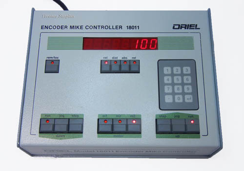 Oriel 18011 Encoder Mike Controller / Micrometer & Encoder Mike / Motor Mike