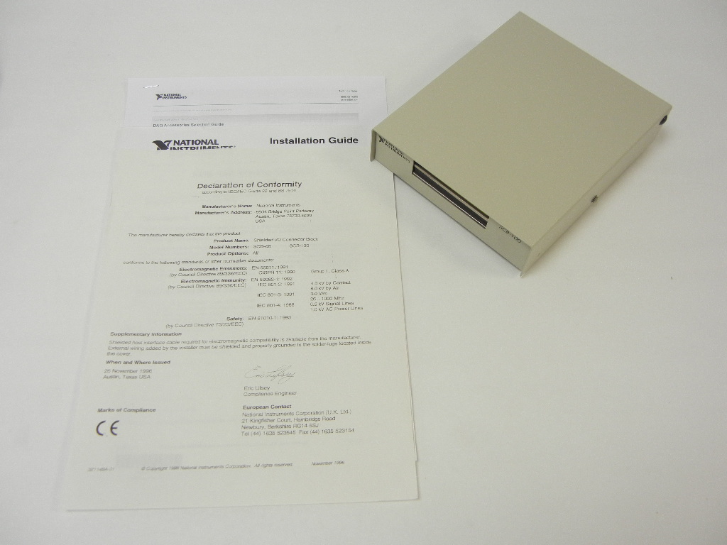 National Instruments SCB-100, 182788B-01 100-Pin Shielded Connector Block