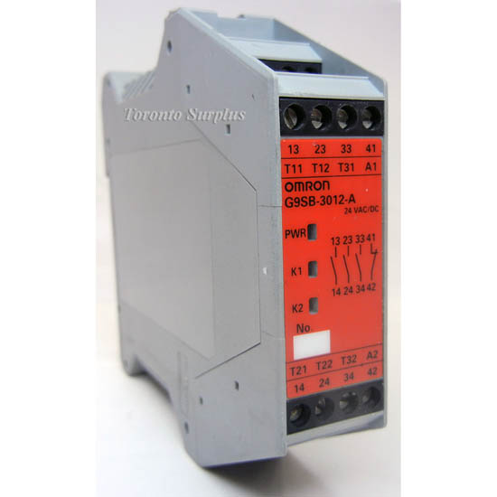 Omron G9SB-3012-A Safety Relay Unit, 2 Channel, Auto Reset, Inverse Input, 24VAC/VDC G9SB3012A