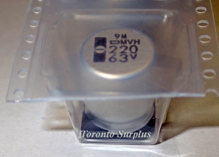 Nippon Chemi-Con MVH Series Surface Mount Aluminum Electrolytic Capacitor, 63V BNIB