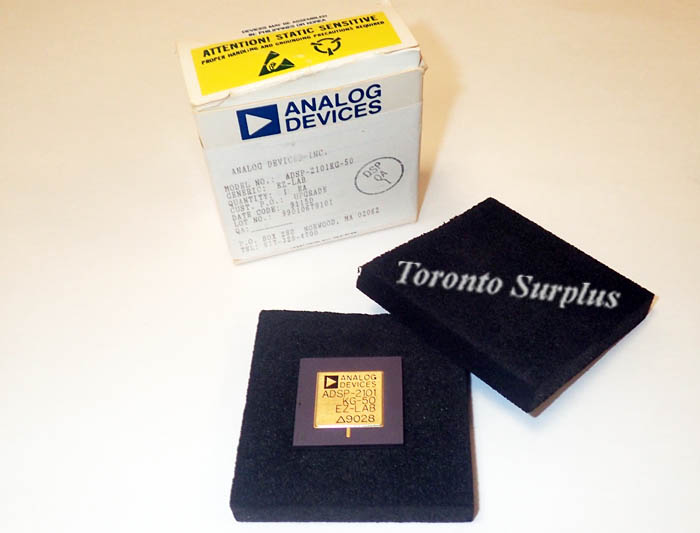 Analog Devices ADSP-2101-KG-50 / ADSP2101KG50 Single Chip Microcomputer 16 Bit, 25 MIPS, 5V, 68 Pin, BNIB / NOS