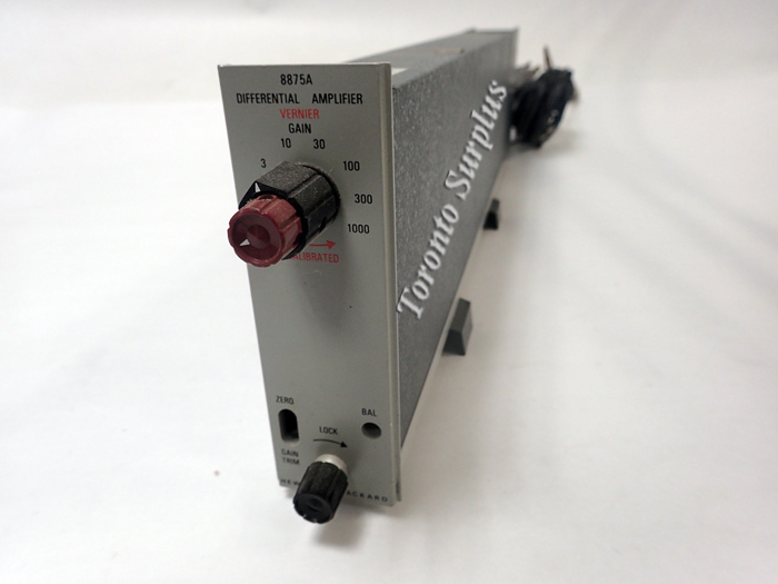 HP 8875A / Agilent 8875A Differential Amplifier W/ HP 14010A Switch Inside Amplifier