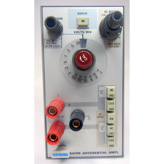Tektronix 5A19N Differential Amplifier Plug-in 2 MHz