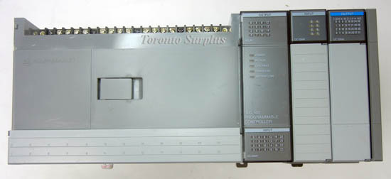 Allen-Bradley SLC 500 1747-L40C Ser B Processor Unit 40 I/O (FIXED) with 1746-IB8, 1746-OV32 & 1746-A2