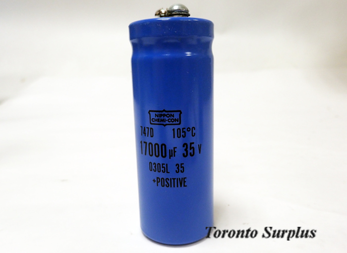 Nippon Chemi-Con 757D 0305L35 17000uF, 35V, Capacitor BNIB / NOS